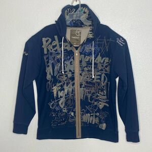 TIME OUT Men’s Full Metal Zip Hoodie Size XL